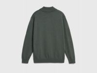 Джемпер с воротником на молнии для мальчиков, Зеленый