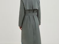 Плащ А-силуэта с поясом