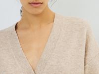 Кардиган из мягкой пряжи с шерстью, Бежевый