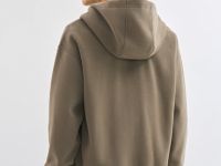 Толстовка на молнии с капюшоном, Коричневый