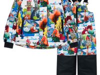 Комплект текстильный с полиуретановым покрытием для девочек: куртка, полукомбинезон