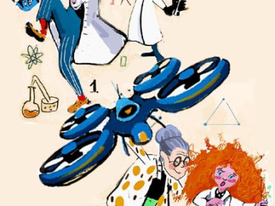 Ученая семейка и квадрокоптер