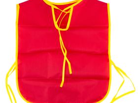 Фартук двухсторонний с карманом, цвет красный