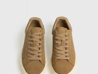 Кеды из искусственной замши, Бежевый