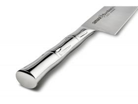 Набор из 4 ножей и подставки Samura Bamboo в подарочной коробке SBA-5, сталь AUS-8, рукоять нержавеющая сталь