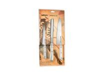 Набор из 3-х кухонных ножей (универсальный, для замороженных продуктов, шеф) Samura "Harakiri" (SHR-0230W) White, сталь AUS-8, рукоять ABS-пластик