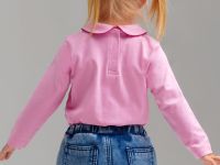 Фуфайка детская трикотажная для девочек (футболка с длинными рукавами)