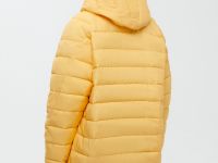 Утепленное полупальто с капюшоном