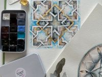 Набор акварели "Handy" Мандала, 18 кювет 2 мл, в металлическом боксе