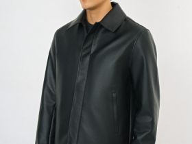 Куртка из искусственной кожи, Черный