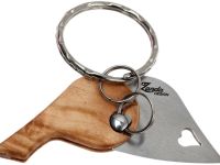 Нож-брелок LionSteel, сталь 440, Lion Beat Olive Pendant, оливковое дерево, L/LB UL