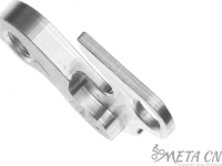 Держатель заднего переключателя &quot;петух&quot; Meta №7 фрезерованный (серебристый)