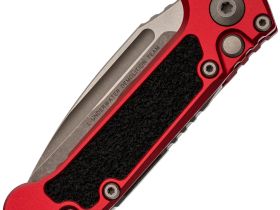 Автоматический нож Microtech LUDT Gen III, сталь M390, рукоять алюминий, бордовый