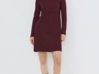 Платье А-силуэта с длинным рукавом, Фиолетовый