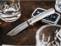 Складной нож Boker Damast Annual Knife 2025, сталь Damascus, рукоять титан