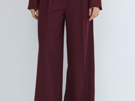 Прямые брюки со стрелками, Фиолетовый