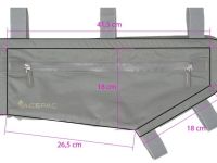 Велосумка на раму Acepac Zip Frame Bag MKIII средняя (черный)