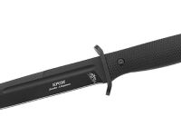 Тактический нож НОКС Кром Black, сталь AUS-8, рукоять резинопластик