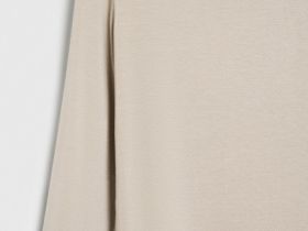 Лонгслив с содержанием модала и шёлка, Бежевый