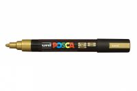 Маркер UNI "POSCA" PC-5M, 1,8-2,5 мм, наконечник пулевидный, цвет золотой