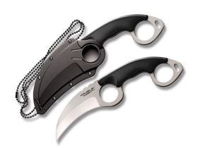 Нож с фиксированным клинком Cold Steel Double Agent I, сталь AUS-8A, рукоять Griv Ex™, черный
