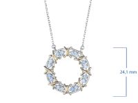 Колье из комбинированного золота с бриллиантами э4801кл06164900