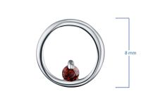 Подвеска из серебра с гранатом э0606пд09152100
