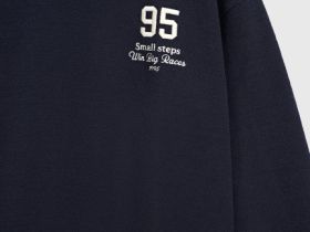 Свитшот с вышивкой, Синий