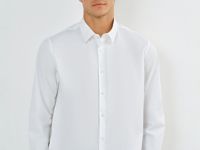 Классическая рубашка из хлопка, Белый