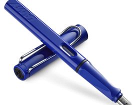 Ручка перьевая LAMY 014 safari, EF Синий