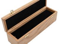 Шкатулка для ножа с двойным дном, ясень, бесцветное масло