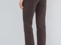 Прямые джинсы из плотного денима, Коричневый