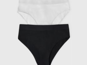 Трусы с высокой посадкой, 2 шт., Черный