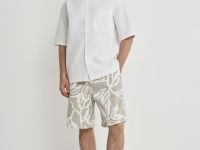 Рубашка из ткани оксфорд с коротким рукавом, Белый