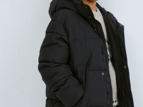 Пуховик для мальчиков, Черный