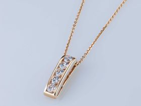 Классическая подвеска из красного золота э0212пд04220002_white