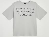 Футболка с принтом из хлопка