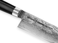 Нож кухонный Шеф Samura DAMASCUS - SD-0085, сталь V-Gold 10 и дамаск, рукоять стеклотекстолит G10, 200 мм