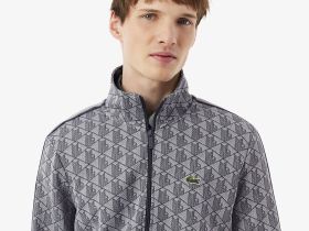 Мужская жаккардовая толстовка Lacoste PARIS с монограммой