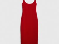 Платье миди, Красный