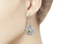 Серьги из серебра с и цитринами э0673сг04250361_white