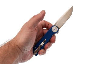 Складной нож Dr.Tech W3897GB, сталь D2, рукоять G10, синий