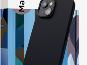 Клип-кейс VLP Ecopelle Case с MagSafe для Apple iPhone 15 чёрный