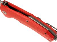 Нож складной LionSteel KUR OR G10 Orange Flipper, сталь Uddeholm Sleipner®, стеклотекстолит, оранжевый