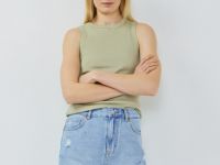 Джинсовая юбка мини, Голубой