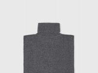 Вязаная манишка, Серый