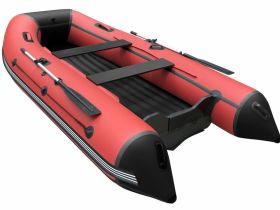 Лодка ПВХ ORCA 380 НДНД красный/черный