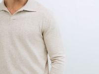 Поло с длинным рукавом, Белый