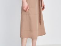 Юбка миди с поясом