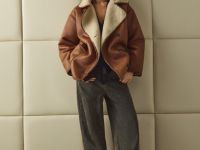 Дублёнка с искусственным мехом, Бежевый